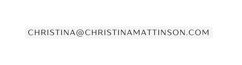 Christina christinamattinson com